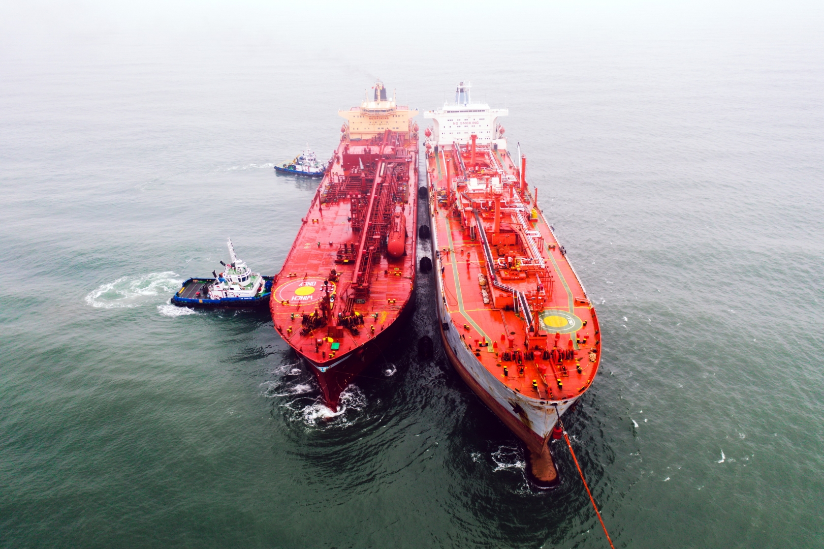 Towage assistance for the first refrigerated LPG vessel in Lunar New Year 2022 berthing floating refrigerated LPG storage vessels in Northern region